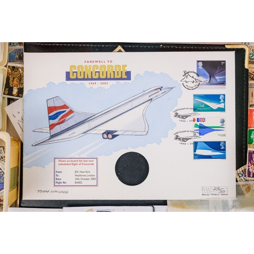 557 - A quantity of largely UK stamps - most on paper.