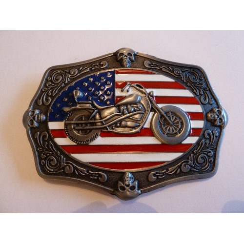 179 - New American Harley Davidson motorbike belt buckle