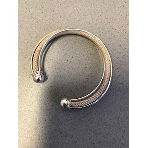 123 - 925 silver bangle in Tiffany box