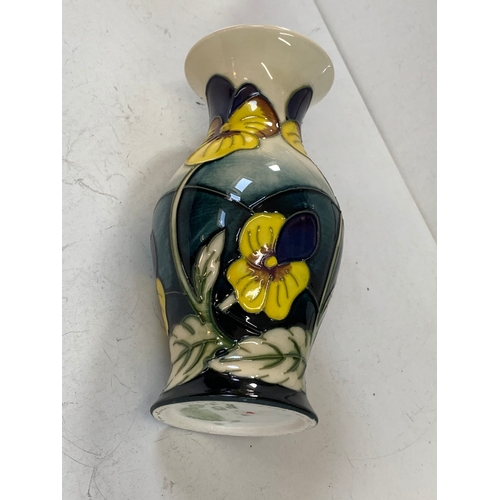 123 - Moorcroft pottery vase 128mm tall (2006)