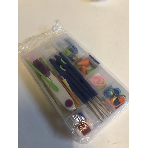 66 - 16 sizes crochet hooks & needles stitches knitting set