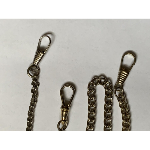 87 - X6 pocket watch Albert chains