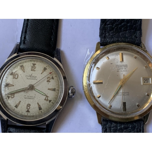 92 - X4 vintage watches hand wind & automatic UNTESTED