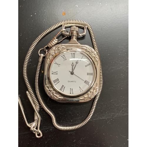 94 - Pocket watch & chain