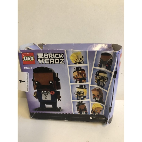 1 - New lego brick headz 40384 boxa/f