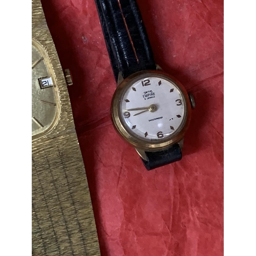 102 - Gents Accurst dress watch with a womens Smiths watch W/O