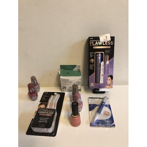 17 - Qty of new make up etc