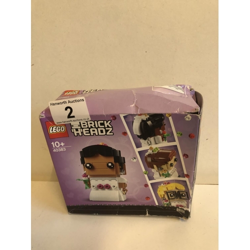 2 - New Lego Brick Headz 40383       BOX A/F