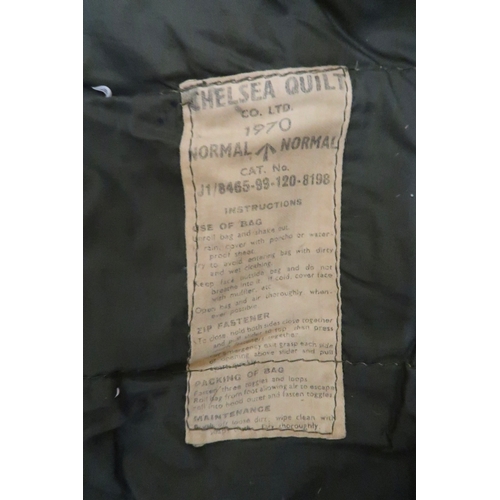 155 - British Army Chelsea quilt mummy sleeping bag