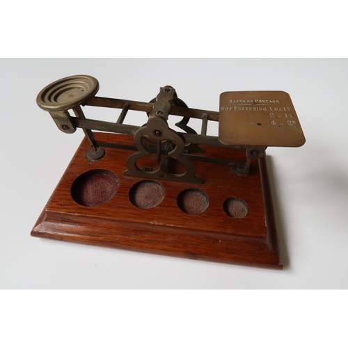 162 - Vintage postal scales     NO WEIGHTS