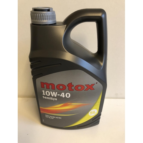 42 - New Motex 10W-40 Semisyn oil 5LT