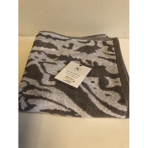 55 - New grey hand towel 50 x 100 cm