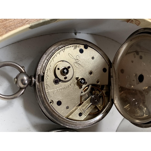 105 - 935 silver pocket watch & 1 other