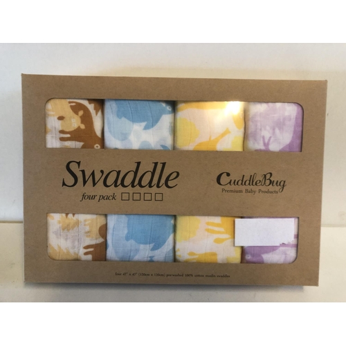 155 - New 4pk of baby swaddles