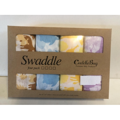 156 - New 4pk of baby swaddles