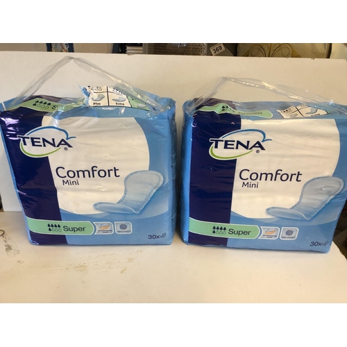 66 - X2 packs of comfort mini Tena