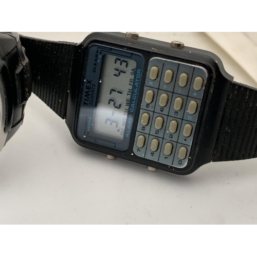 91 - Casio Wave Captor & Timex calculator watches