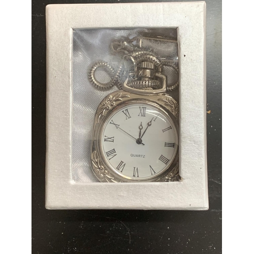 94 - Pocket watch & chain