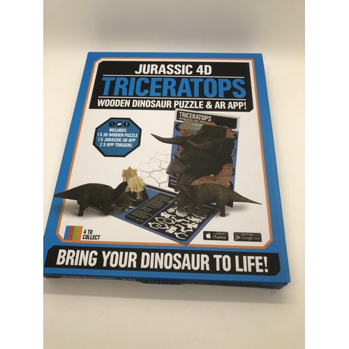 423 - New Jurassic 4D puzzle Triceratops WITH OPTIONS