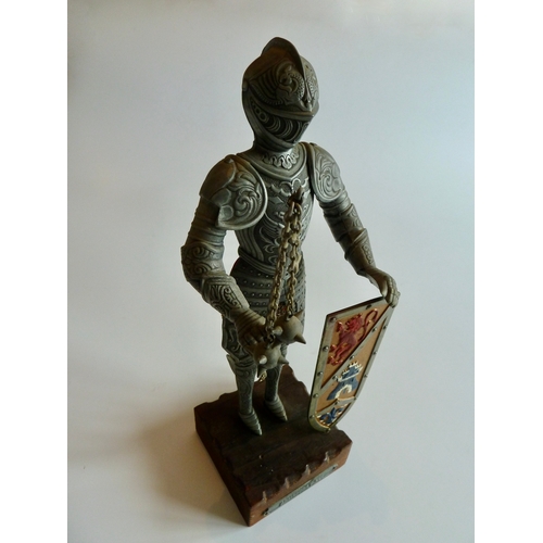 111 - Ornamental suit of armour model 39cm tall