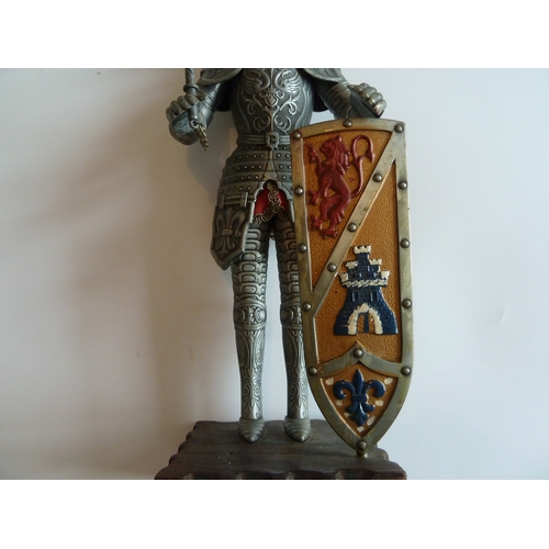 111 - Ornamental suit of armour model 39cm tall