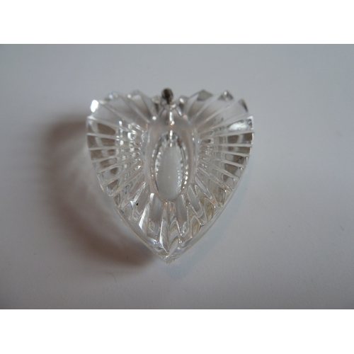 130 - Waterford crystal heart pendant