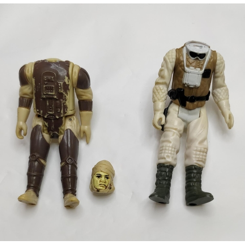 246 - VINTAGE 1980'S LUKE SKYWALKER HOTH + DENGER KENNER STAR WARS FIGURES