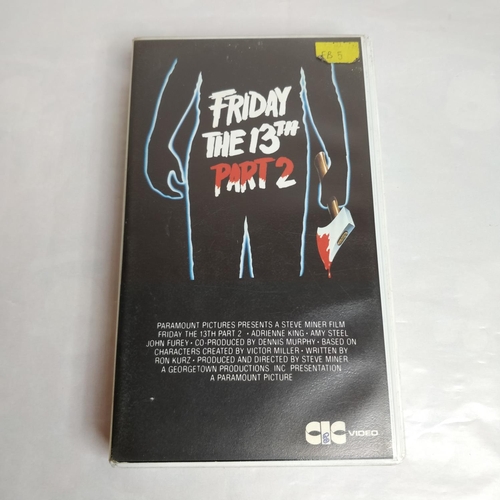 254 - VINTAGE 1981 FRIDAY THE 13TH PART 2 VHS TAPE