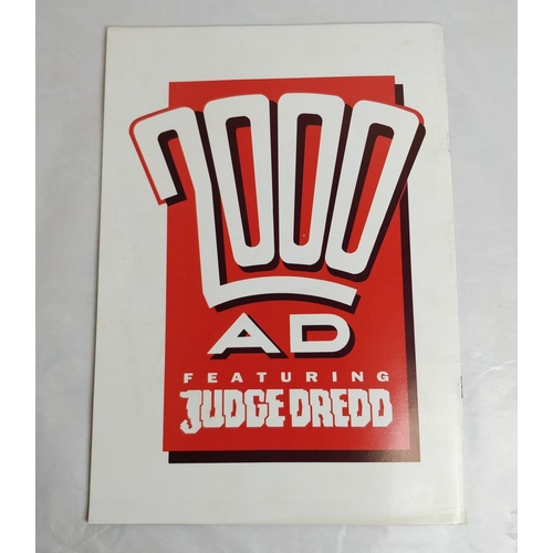 256 - VINTAGE 2000 AD FT JUDGE DREDD DATABASE STICKER BOOK