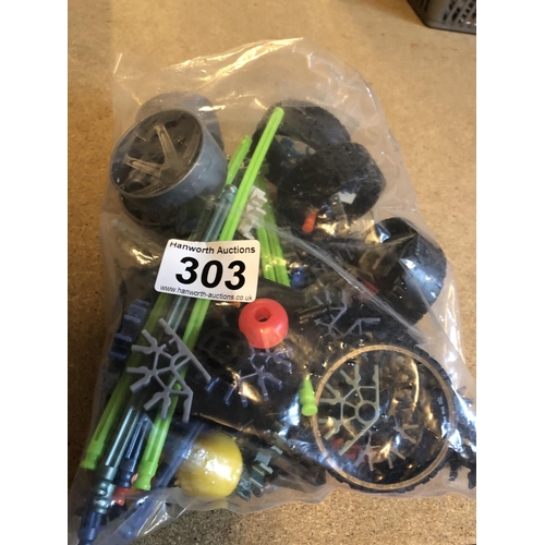 303 - Small bag of Knex