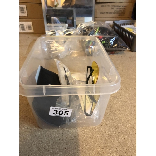 305 - Box of safety glasses