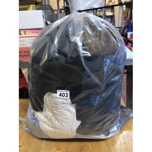 403 - Bag of older generation clothing