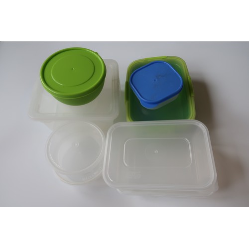 114 - Qty of plastic food containers