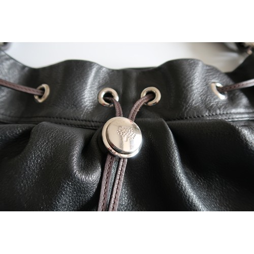 114 - Genuine Mulberry Black Leather Handbag & Dustbag