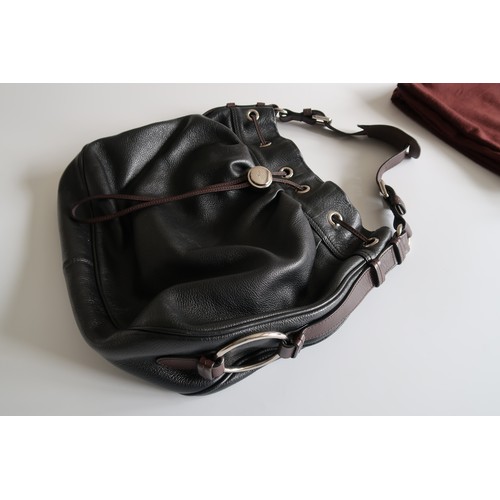 114 - Genuine Mulberry Black Leather Handbag & Dustbag