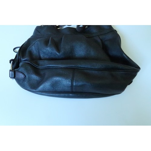114 - Genuine Mulberry Black Leather Handbag & Dustbag