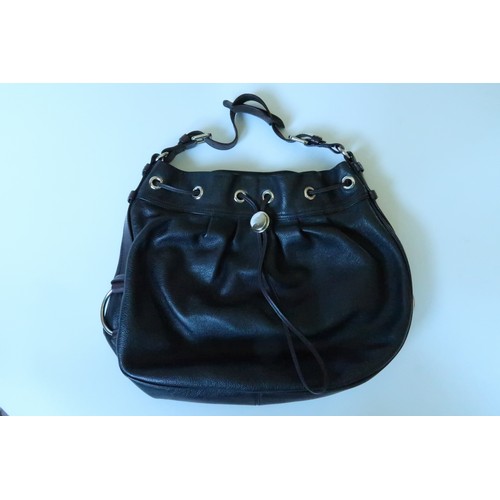 114 - Genuine Mulberry Black Leather Handbag & Dustbag