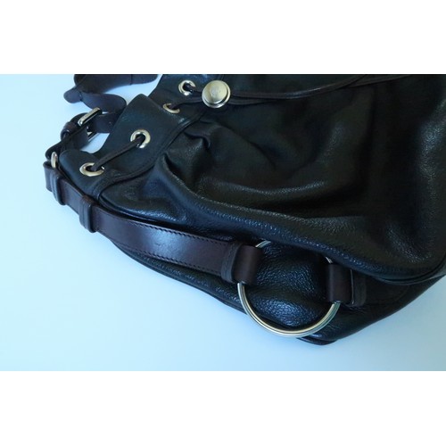 114 - Genuine Mulberry Black Leather Handbag & Dustbag