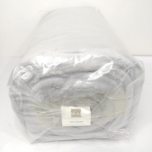 229 - high quality weighted blanket cover grey double size