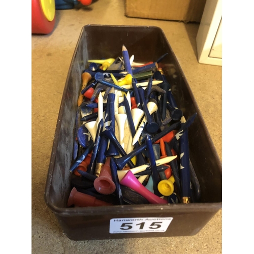 515 - Box of golf tees