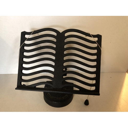 54 - Cast iron cook book stand