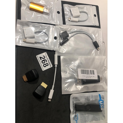 268 - selection of tech accessories