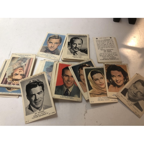 63 - Qty of film star cards