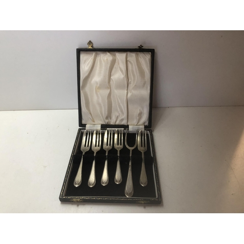 72 - Silver plated fork set