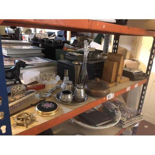 83 - Shelf full of collectables