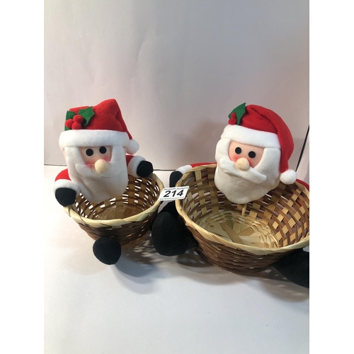 214 - 2 xmas baskets
