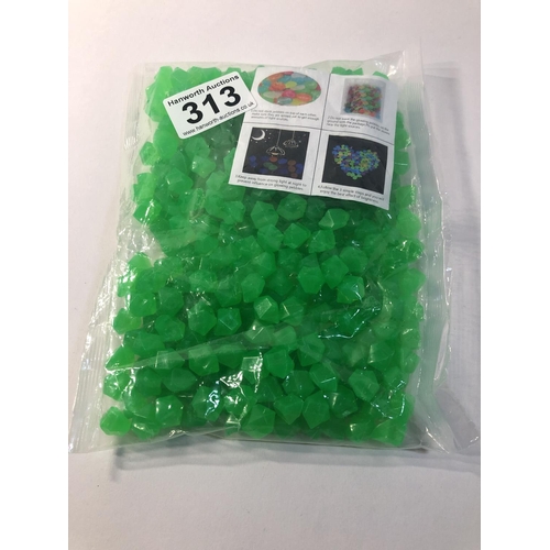 313 - glow in the dark pebbles