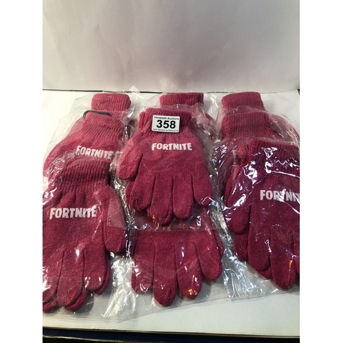 358 - 10 pairs gloves