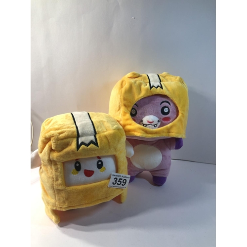 359 - 2 plush toys