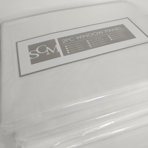 190 - 4 x 2pc window panel curtains